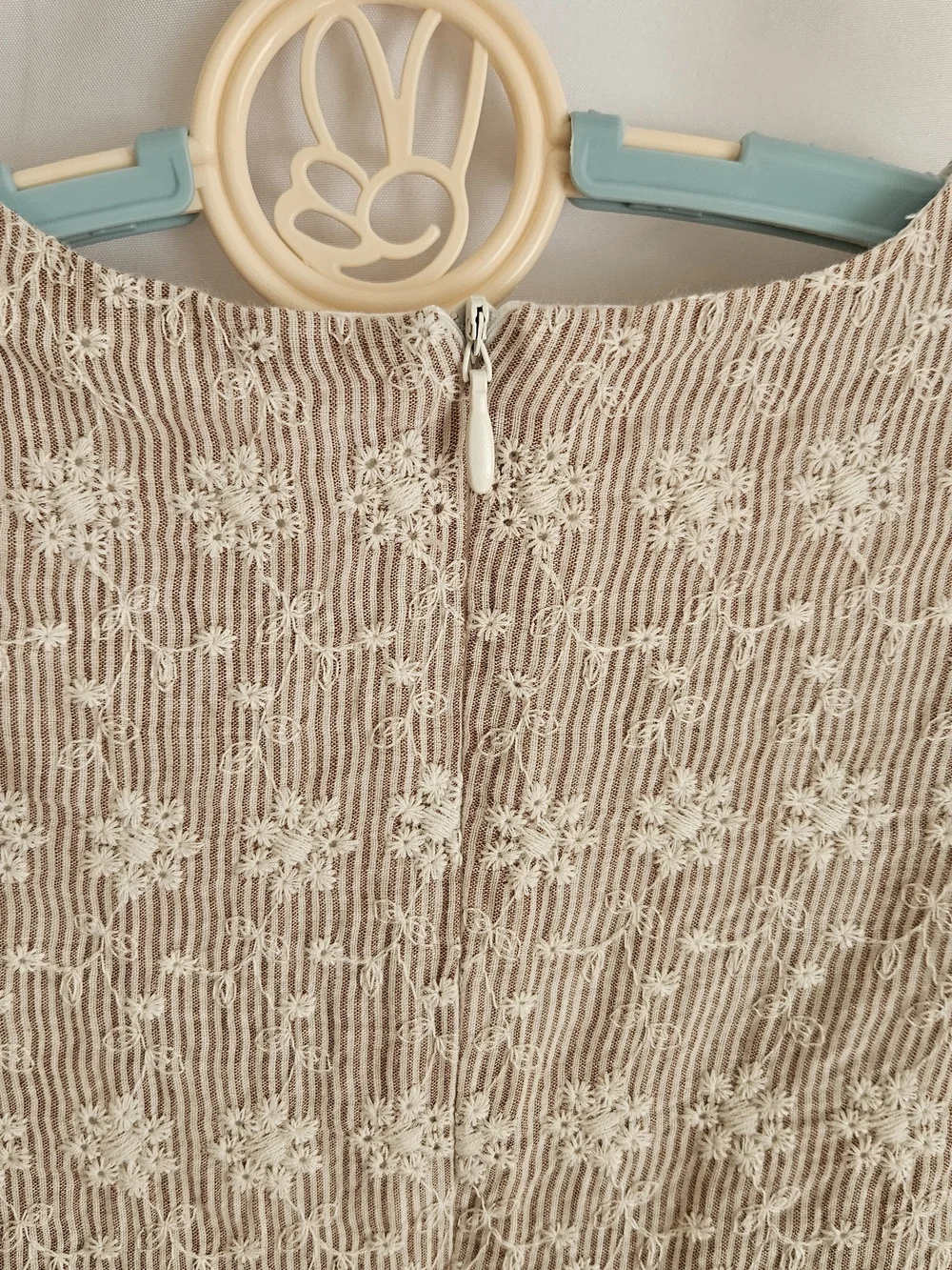 ​Lalalù Italy Girls Floral Embroidered Seersucker Dress Sz 6a Cottagecore